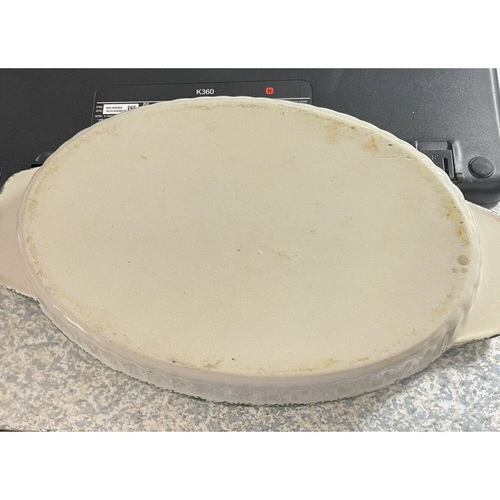 Oval Bakeware Dish Ceramic Apple theme
